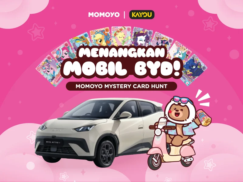 MOMOYO x KAYOU Bagikan Motor & Mobil Listrik, Ini Cara Mendapatkannya! 1 momoyo x kayou bagi bagi mobil gratis