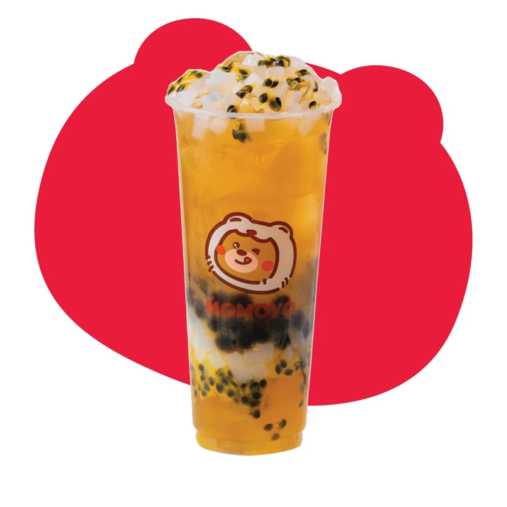 Daftar Menu Fruit Tea MOMOYO yang Menyegarkan 3 passion crystal boom